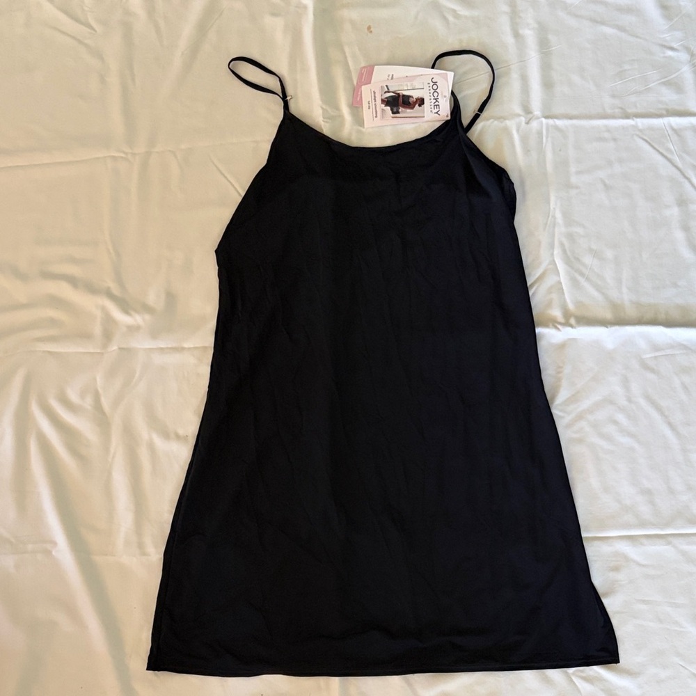 Jockey Black Camisole Slip - Lightweight Adjustable Straps, NWT, women’s M